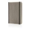 Treeline A5 wooden cover deluxe notebook grey | No Branding | not available | not available