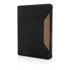 Teri AWARE™ RPET and walnut A4 portfolio black | No Branding | not available | not available