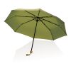 20.5" Impact AWARE RPET 190T Pongee bamboo umbrella green | No Branding | not available | not available