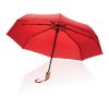 "21"" Impact AWARE™ RPET 190T bamboo auto open/close umbrell red | No Branding | not available | not available