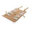 Britton cork foldable backgammon and checkers game set brown | No Branding | not available | not available