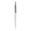 Prodir QS20 push ballpoint pen matt with metal clip white-silver | Without Branding | Blue