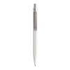 Prodir QS50 push ballpoint pen matt with metal clip white-silver | Without Branding | Black