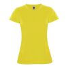 Montecarlo short sleeve women's sports t-shirt Standard | Yellow | 2XL | No Branding | not available | not available | not available