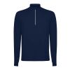 Estambul long sleeve men's half zip sweatshirt Standard | Navy Blue | roly- | No Branding | not available | not available | not available
