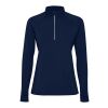 Estambul long sleeve women's half zip sweatshirt Standard | Navy Blue | S | No Branding | not available | not available | not available