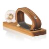 AdHoc RoccaAlio Garlic press with chopping board brown | No Branding