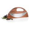 AdHoc Wave Universal chopping knife and pizza cutter brown | No Branding