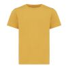 Iqoniq Koli kids recycled cotton t-shirt ochre yellow | 5-6 | No Branding | not available | not available | not available