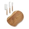 VINGA Veia cheese set brown