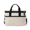 VINGA Volonne AWARE™ recycled canvas cooler basket off white-black | No Branding | not available | not available | not available