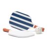 VINGA Lagoa pickleball set navy-white | No Branding | not available | not available