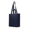 VINGA Hilo AWARE™ recycled canvas zip tote navy