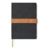 VINGA Bosler RCS recycled canvas note book black | No Branding | not available | not available