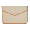 VINGA Bosler GRS recycled canvas 14" laptop sleeve brown | No Branding | not available | not available