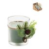 Christmas candle with forest arrangement green | No Branding | not available | not available | not available