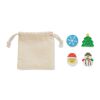 Set of 4 Christmas erasers beige | No Branding | not available | not available | not available
