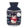 Hot water bottle 250ml navy blue | No Branding | not available | not available | not available