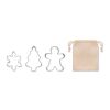 Christmas cookie cutter set beige