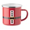 Santa enamel vintage mug 300ml red