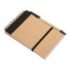 A6 recycled notepad with pen black | No Branding | not available | not available | not available