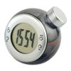 Water powered LCD desk clock matt silver | No Branding | not available | not available | not available