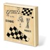 4 games in wooden box wood | No Branding | not available | not available