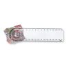 Ruler with magnifier transparent | No Branding | not available | not available | not available