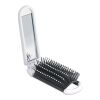 Foldable hairbrush with mirror white | No Branding | not available | not available | not available