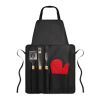 BBQ apron with BBQ tools black | No Branding | not available | not available | not available