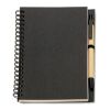 B6 Recycled notebook with pen black | No Branding | not available | not available | not available
