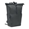 300D RPET rolltop backpack black | No Branding | not available | not available | not available