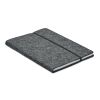 A5 notebook RPET felt grey | No Branding | not available | not available | not available
