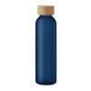 Frosted glass bottle 500ml transparent/blue | No Branding | not available | not available | not available