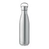 Double wall bottle with handle on lid 500 ml matt silver | No Branding | not available | not available | not available