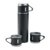 Double wall bottle and cup set black | No Branding | not available | not available | not available