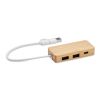 Bamboo USB 3 ports hub wood | No Branding | not available | not available | not available