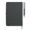 Recycled leather notebook set black | No Branding | not available | not available | not available