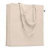 Organic beige cotton gusset bag beige | No Branding | not available | not available | not available