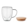 Classic double wall mug 300ml transparent | No Branding | not available | not available | not available