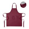 Organic cotton apron 240 gr/m² Burgundy | No Branding | not available | not available | not available
