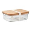 Glass lunch box with cork lid transparent | No Branding | not available | not available | not available