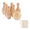 Mini pine wood bowling set wood | No Branding | not available | not available | not available