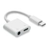 ABS jack audio splitter type C white | No Branding | not available | not available | not available