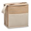 Jute and canvas cooler bag 3L beige | No Branding | not available | not available | not available