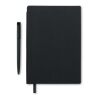 A5 PU notebook with pen black | No Branding | not available | not available | not available
