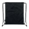 RPET PU drawstring bag 2 tone black | No Branding | not available | not available | not available