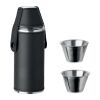 Hip flask with shot cups black | No Branding | not available | not available