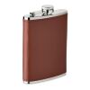 Slim hip flask 200 ml brown | No Branding | not available | not available