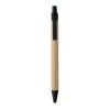 Push button ball pen in bamboo black | No Branding | not available | not available